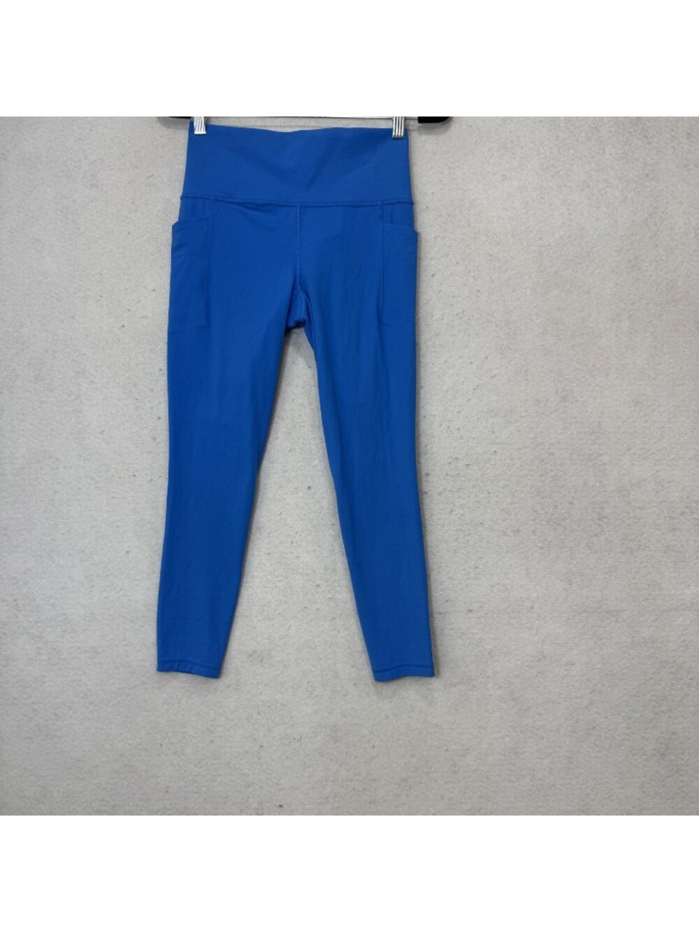 Athleta Leggings Womens S Blue Salutation Stash 7/8 Tight Yoga Pockets Athletic